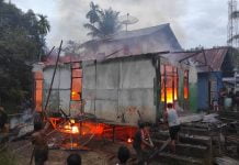 Diduga Konsleting Listrik Rumah Warga di Desa Darit Ludes Terbakar