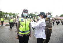 Bupati Landak Pimpin Apel Gelar Pasukan Operasi Ketupat Tahun 2021