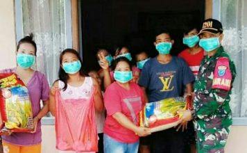 Kelompok Tani Desa Paloan Terima Bantuan Bibit Padi dan Pupuk dari Danramil Sengah Temila