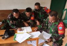 Babinsa Koramil Sengah Temila Asah Kemampuan Teritorial
