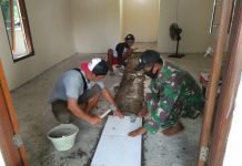 Partisipasi Zidam XII/TPR Bangun Surau Mujahidin di Wilayah Perbatasan Malaysia