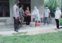 Jalani Isolasi Mandiri Warga Dusun Meroba Terima Paket Sembako
