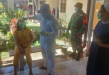 Tracing Kontak Erat Satgas Covid-19 Ngabang Lakukan Test Swab PCR di Gereja Salib Suci Ngabang