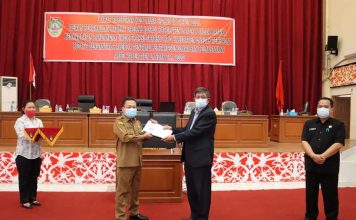 Fraksi DPRD Tanggapi LPJ APBD Pemkab Landak Tahun Anggaran 2020