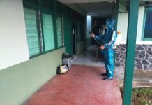 Cegah Penyebaran Covid-19 Anggota Zidam XII/Tanjungpura Semprotkan Cairan Disinfektan ke Markas