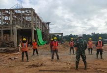 Zidam XII/Tanjungpura Pastikan K3 dan Prokes Pekerja di Kodim Bengkayang Diterapkan Dengan Baik
