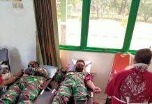 Zidam XII/Tanjungpura Berpatisipasi Gelar Bakti Sosial Donor Darah