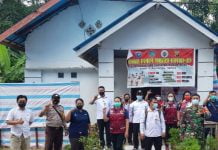 Babinsa Koramil 12/Air Besar Cek Kesiapan Posko PPKM Mikro Tingkat RT