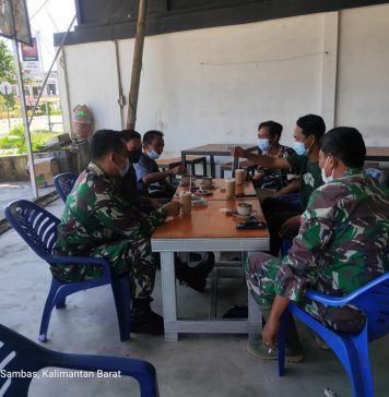 Ngobrol Santai, Cara Anggota Zidam XII/Tanjungpura Jalin Komunikasi Bersama Warga
