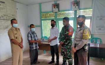 Babinsa Koramil Air Besar Hadiri Serah Terima Jabatan BPD