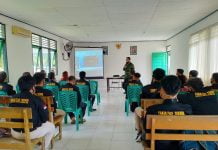 Peduli Pendidikan Denzibang 2/Palangkaraya Bekali Mahasiswa Wawasan Kebangsaan