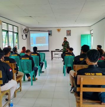 Peduli Pendidikan Denzibang 2/Palangkaraya Bekali Mahasiswa Wawasan Kebangsaan