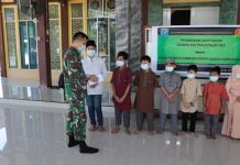 Zidam XII/Tanjungpura Beri Santunan Kepada Anak Yatim Piatu