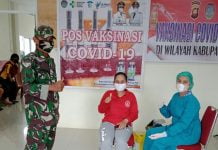 Persiapan Sekolah Tatap Muka, 100 Orang Guru di Sengah Temila Jalani Vaksinasi