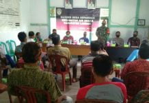 Babinsa Korami Air Besar Hadiri Rapat Perdes