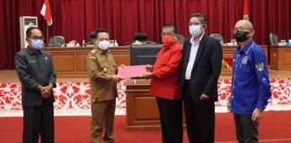 Eksekutif Sampaikan Tiga Raperda Kepada DPRD Landak