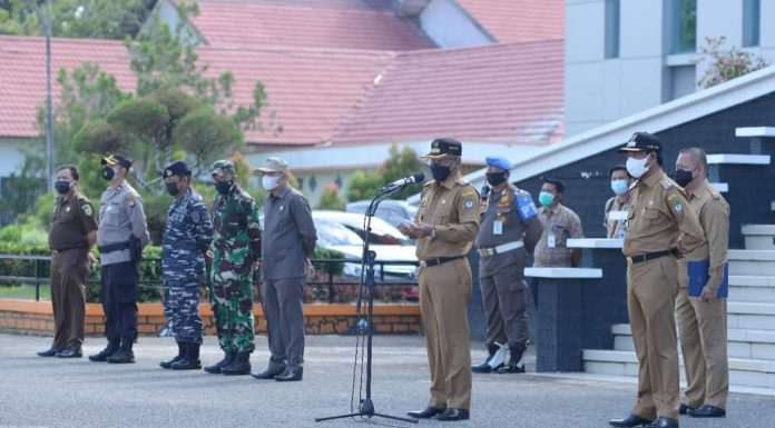 Pemkab Ketapang Gelar Apel Kesiapsiagaan Pencegahan dan Penanganan Covid-19