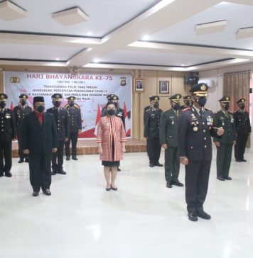 Hadiri Upacara Hari Bhayangkara Ke 75, Ini Pesan Bupati Landak Kepada Polri