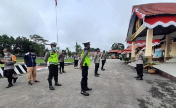 Kasus Covid-19 Meningkat, Kapolres Landak Intruksikan Personil Maksimalkan PPKM Mikro