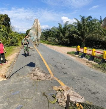 Jembatan Penghubung di Menjalin Amblas, Warga Diminta Berhati-Hati Melintas