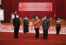 Bupati Landak Sampaikan Rancangan Perubahan APBD 2021