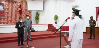 Wakil Bupati Landak Lantik Kepala Desa Nyayum