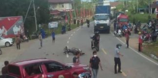 Kronologi Laka Lantas di Simpang Sabang Merah Sanggau