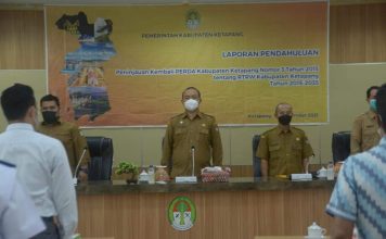 Sekda Ketapang Pimpin Rapat Peninjauan Perda Nomor 3 Tahun 2015 Tentang RTRW