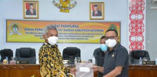 Bupati Jawab Pandangan Umum Fraksi DPRD Ketapang