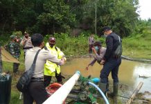 Tertibkan Aktivitas Peti Petugas Temukan Sejumlah Alat Tambang Tak Bertuan