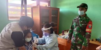 108 Siswa-Siswi SMAN 1 Menjalin Jalani Vaksinasi