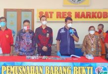5 Gram Narkotika Jenis Sabu Dimusnahkan Satresnarkoba Polres Bengkayang