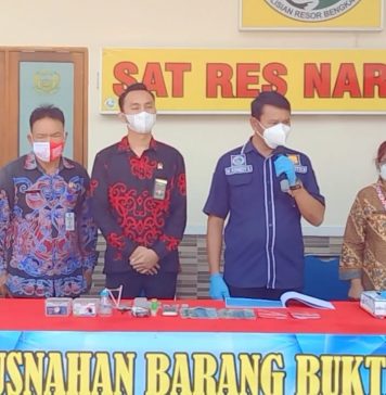 5 Gram Narkotika Jenis Sabu Dimusnahkan Satresnarkoba Polres Bengkayang