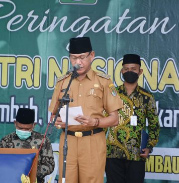 Wabup Ketapang Pimpun Upacara Peringatan Hari Santri Nasional Tahun 2021