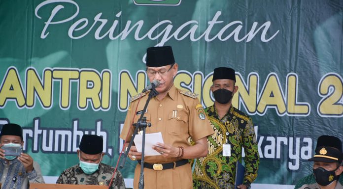 Wabup Ketapang Pimpun Upacara Peringatan Hari Santri Nasional Tahun 2021