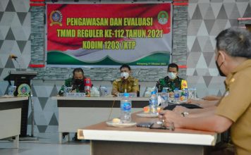 Wabup Farhan Hadiri Rakor Pengawasan dan Evaluasi TMMD ke 112 Kodim 1203/Ketapang