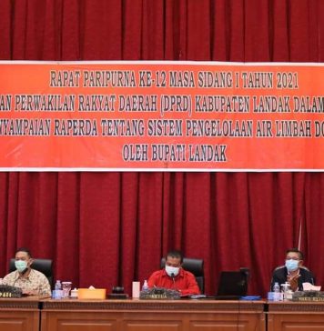Bupati Landak Sampaikan Raperda Sistem Pengelolaan Air Limbah Domestik