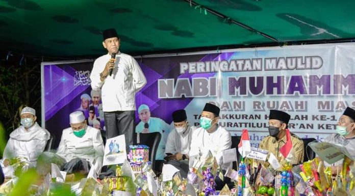 Wabup Ketapang Hadiri Peringatan Maulid Nabi Muhammad di Pondok Pesantren Murattilul Qur’an