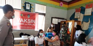 Percepatan Vaksinasi, 260 Siswa SMA Negeri 1 Menjalin Jalani Vaksinasi