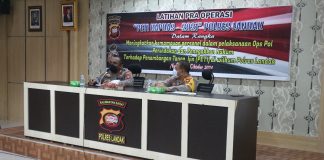 Operasi Peti Kapuas 2021 Dimulai, Kapolres Pimpin Rapat Pra Operasi Para Personil