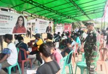 Vaksinasi Bagi 1036 Masyarakat di Menjalin