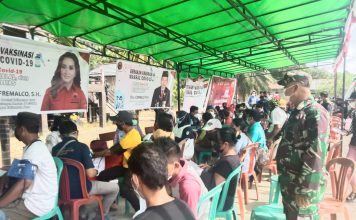 Vaksinasi Bagi 1036 Masyarakat di Menjalin