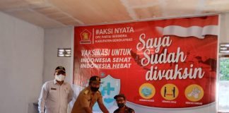 DPC Gerindra Bengkayang Bantu Pemerintah Genjot Vaksinasi