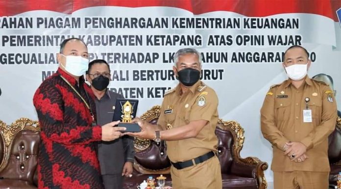 Pemkab Ketapang Kembali Terima WTP ke 7 Dari BKP RI