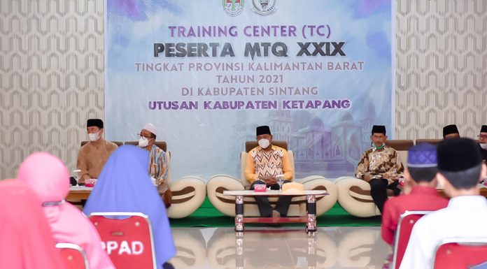 Wabup Farhan Buka Training Center Peserta MTQ Tingkat Provinsi Kalbar