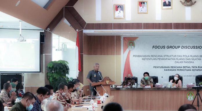 Bupati Martin Rantan Buka FGD II Terkait RDTR Kawasan Kota Ketapang