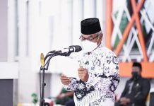Bupati Ketapang Pimpin Apel HUT PGRI ke 76 dan Hari Guru Nasional