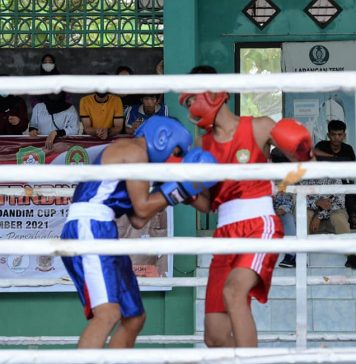 Kejuaraan Tinju Amatir Dandim Cup Ketapang 2021 Digelar