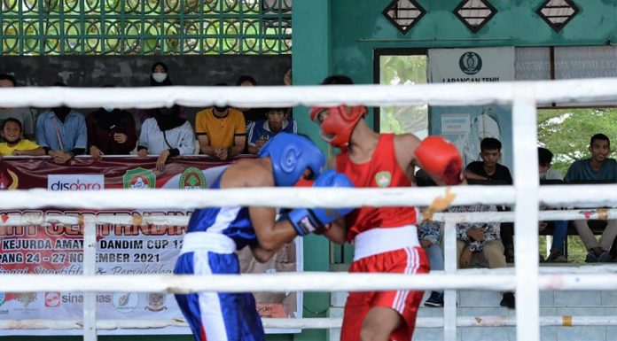 Kejuaraan Tinju Amatir Dandim Cup Ketapang 2021 Digelar