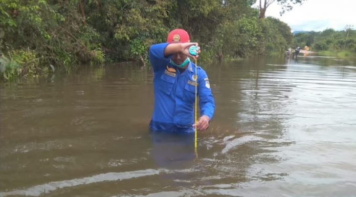 Banjir Rendam Tiga Kecamatan, di Ketapang Akses Jalan Siduk-Tayap Putus Total